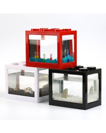 миниаквариум конструктор Лего для петушков , мелких рыбок , креветок 16х10,5х14см