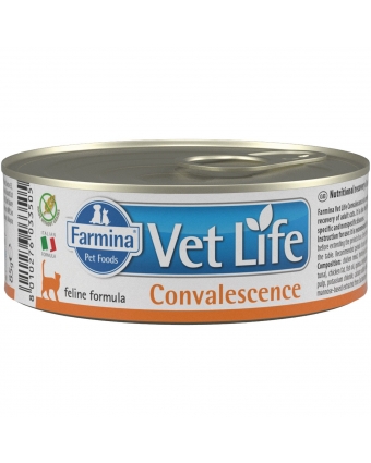 FARMINA Вет лайф паштет для кошек конвалесценсе 85г/vet life natural diet cat convalescence 85 г