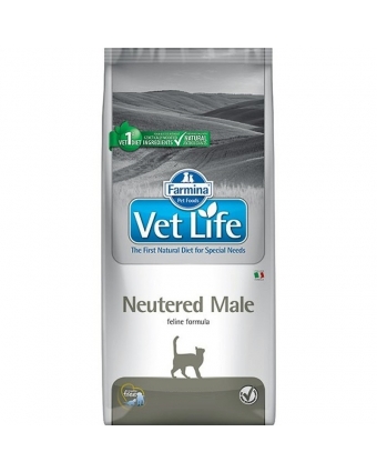 Farmina Vet Life Neutered Male диетический сухой корм для стерилизованных котов с курицей 2 кг