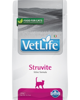 Farmina Vet Life Struvite диетический сухой корм для кошек при мочекаменной болезни, 400г