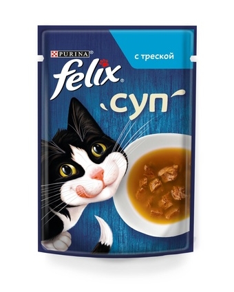 Felix пауч д/к 85 гр Soup GiG треска 48г