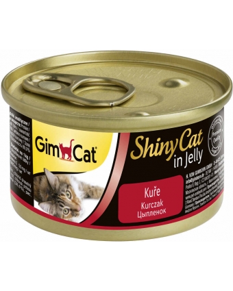 GimCat ShinyCat консервы для кошек из цыпленка 70 г