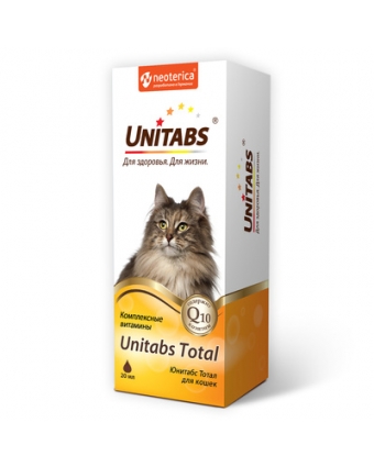 Экопром U313 Юнитабс Total Комплексные витамины д/кошек 20мл