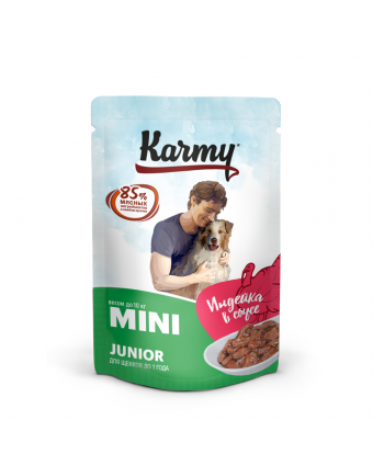 Karmy д/с Mini Junior 80г Индейка Мясные кусочки в соусе
