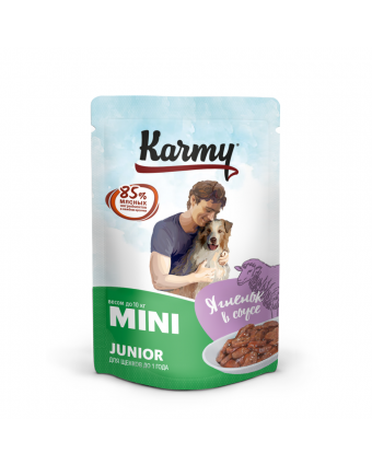 Karmy д/с Mini Junior 80г Ягненок Мясные кусочки в соусе