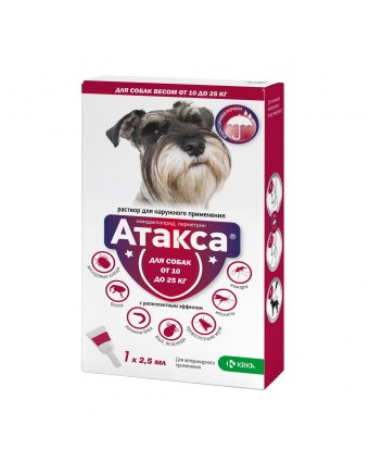 KRKA Атакса капли для собак 10-25 кг, 2,5 мл №1