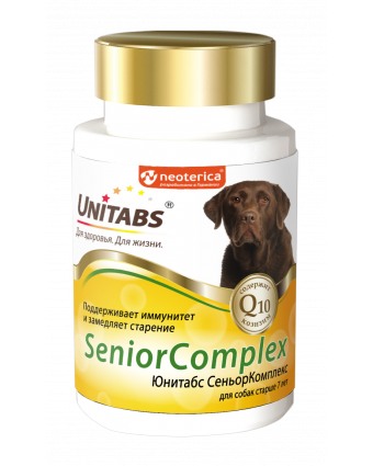 Экопром U209 ЮНИТАБС SeniorComplex Витамины ежедневные для собак старше 7лет 100таб